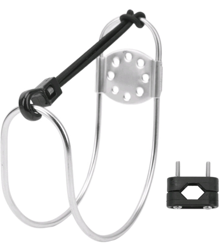 2 New | Bordstract Stainless Steel Life Buoy Holder \ Marine Horseshoe Bracket with Plastic Mount for Yachts and Boats | Measures 4.5" x 6"