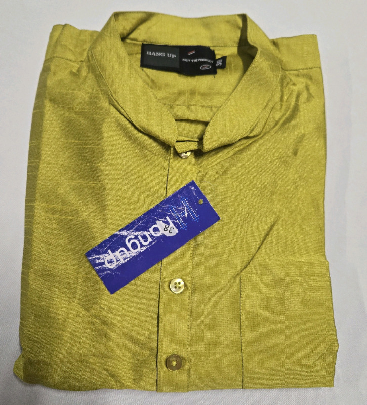 New | Mens Size 38 Hangup Long Sleeve Button-Up Shirt