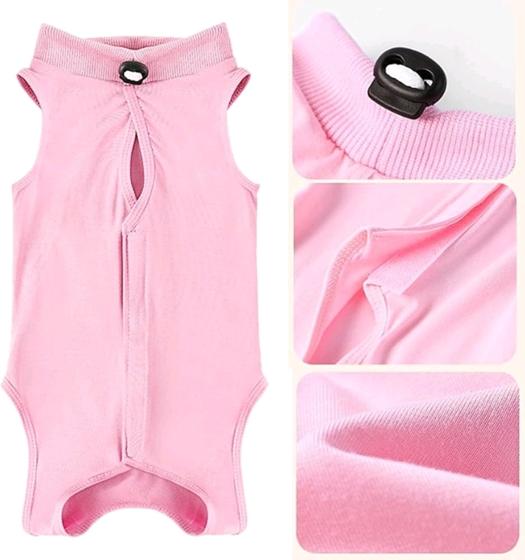 New Cat Size Medium | Pink Recovery Suit / Onesie
