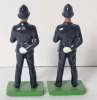 Two (2) Britains " Bobby - London Police Officer " 54mm Metal Figures . - 2