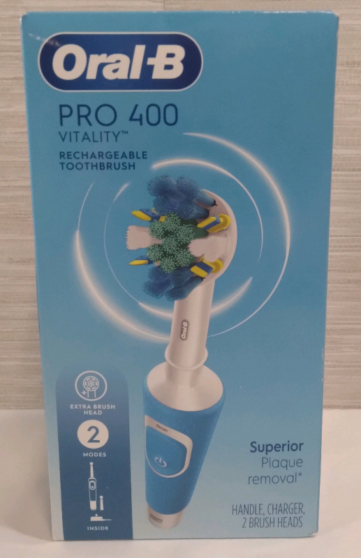 New Oral B Pro 400 Vitality Rechargeable Toothbrush