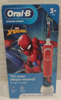 New Oral B Rechargeable Toothbrush Spiderman For Ages 3+