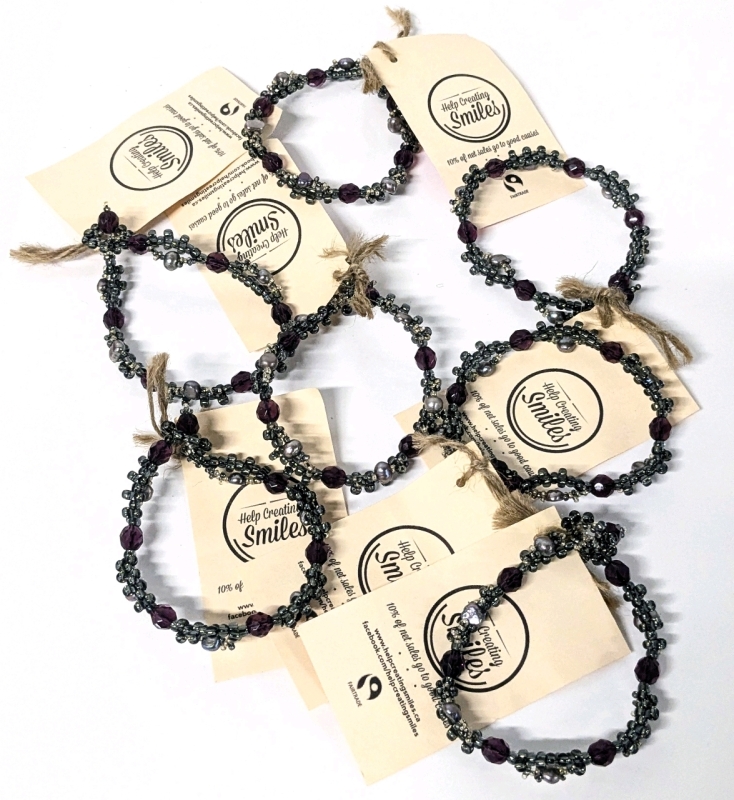 7 New Fairtrade Guatemala Beaded Toggle Bracelets | 9" Long
