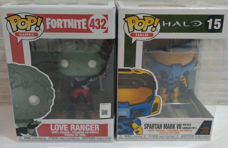 2 New Funko Pop! Fortnite/Halo 432 Love Ranger & 15 Spartan Mark VII Vinyl Figure