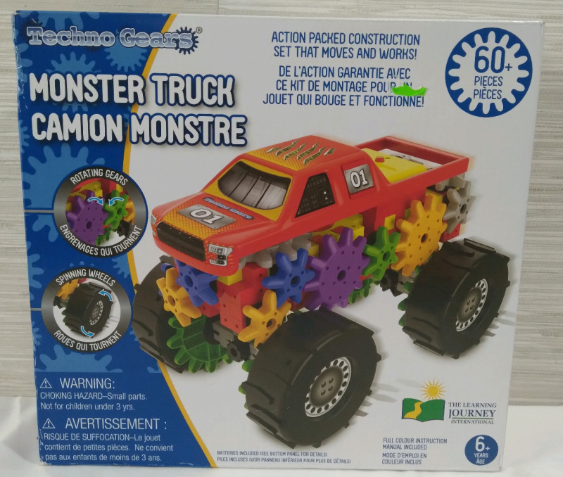 New Techno Gears Monster Truck 60Pc By The Learning Journey International