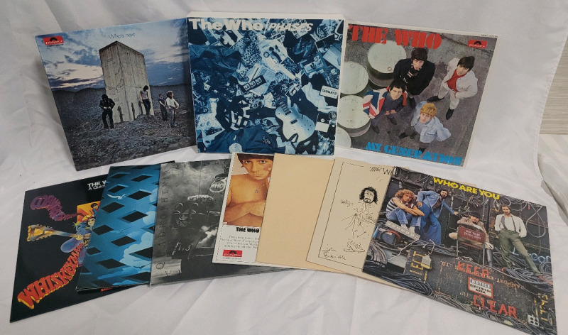 THE WHO Phases Lp Record Box Set , 9 Albums , 11 Records - Excellent Pre-owned Condition