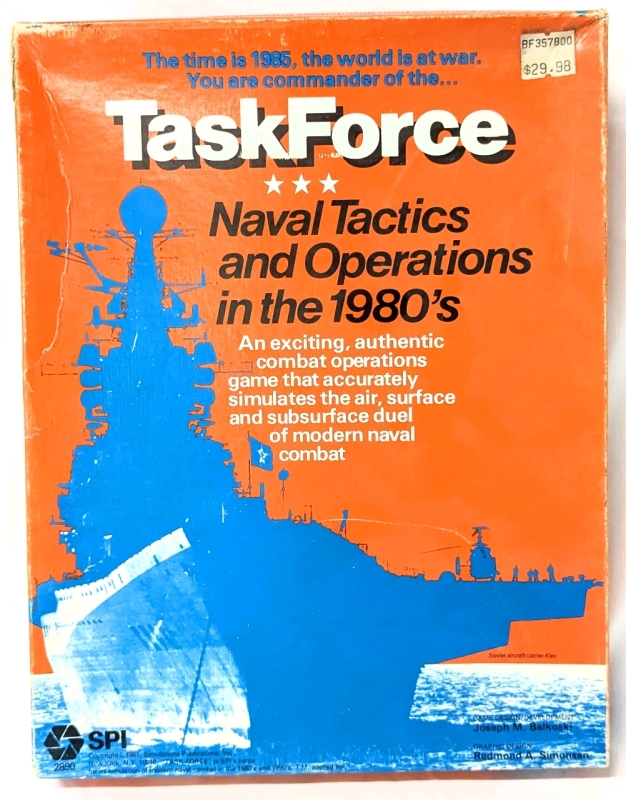 1981 SPI TaskForce: Naval Tactics and Operations in the 1980s + Issue #57 Moves Magazine (June/July 1981)