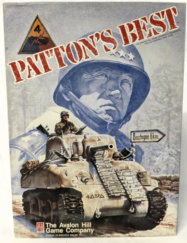 1987 Avalon Hill PATTON'S BEST Bookcase Game : Authentic Recreation of WWII Armored Action