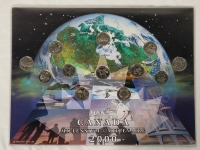 2000 Canadian Millennium Quarter Coin Set .
