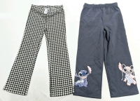 2 New Girls Size 6 | Disney Stitch Fleece Pants & Minnie Mouse Leggings