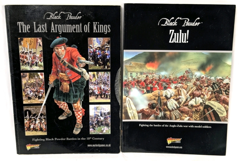 2 Warlord Games BLACK POWDER Full Colour Supplement Books : Zulu!, The Last Argument of Kings (Both Softcover)