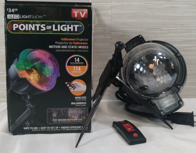 As Seen On TV LED Point Of Light Halloween Projector Tested Working