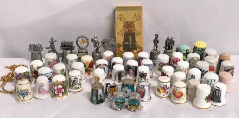 50+ Thimbles - Ceramics, Wood and Metal - Provinces, States & Royalty