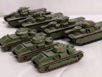 7 Premo 1938-40 Tank Models T35 & T28 Made in Russia