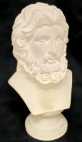 Neat Semi-Translucent Bust of Presumed Zeus / Jupiter | 13" Tall