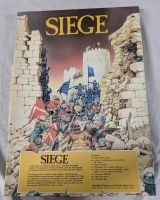 Standard Games and Publications - Siege: Medieval Siege Tactics. Box Map, Rules and Tracking Sheets.
