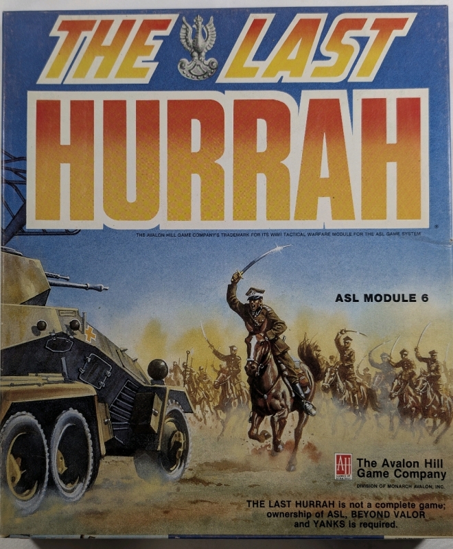 1988 Avalon Hill's The Last Hurrah ASL Module 6 Expansion