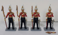 Britains Golden Jubilee " Corps of Gentleman at Arms " Metal Toy Soldiers , 54mm . Complete Set , One (1) staff broken