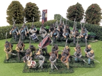 8 Handpainted Quartets of Lightweight US Civil War Confederate Soldiers on Flocked Bases : 6th Florida & 9th Virginia | Approx 1.25" Tall