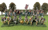 8 Handpainted Quartets of Lightweight US Civil War Confederate Soldiers on Flocked Bases : 57th Va. & 38th Virginia | Approx 1.25" Tall