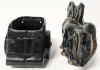 Fantastic 2-Piece Mid Century Modern Horse-Drawn Chariot Planter | 5.5" Tall - 5