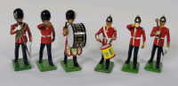 WBritain " Band of the Royal Scots & Band of Middlesex " Metal Toy Soldiers , 54mm . 6pcs , Not Complete Sets