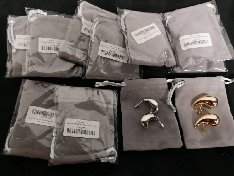 11 New 925 Post Earrings - Teardrop Shape