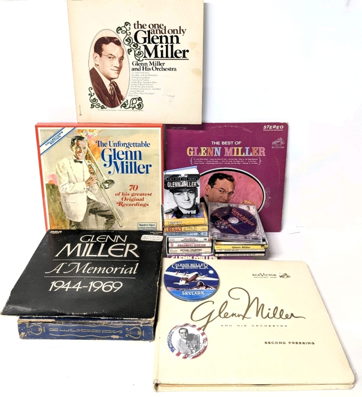 Music & Memories: Glen Miller Books, Cassettes, LP Records, RCA Victor Records & CDs + Michael Crawford, Liberace Cassettes & More