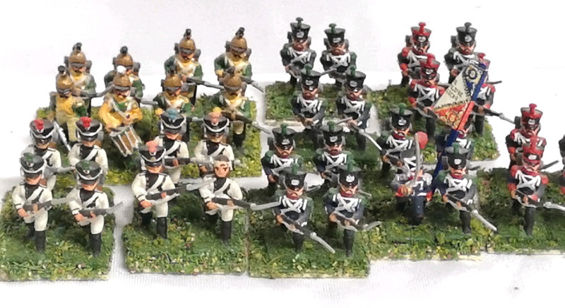 9 1.25" Metal Military Toy Soldiers Hand-Painted
