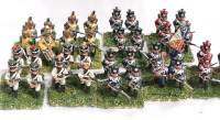 9 1.25" Metal Military Toy Soldiers Hand-Painted