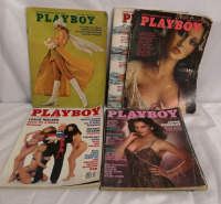 5x 1970's, 80's & 90's Playboy Magazines