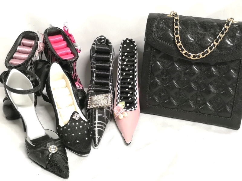 Hold Your Jewelry in Style- Jewelry Shoe Ring Holders & Purse Jewelry Box
