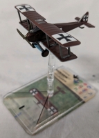 Wings of Glory WWI: WGF106C Halberstadt D.III (luftstreitkrafte) Model Plane with Stand and Game Card. 2.75" Tall.