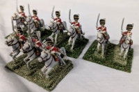 9 Scots Grey's 2nd North British Dragoon Guard Hand Painted Lead Miniatures.. 2" Tall.