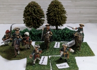 5 Hand Painted Metal Based Miniature Napoleonic Generals & Soldiers On Flocked Bases Approx. 1.25" Tall & 2" On Horseback