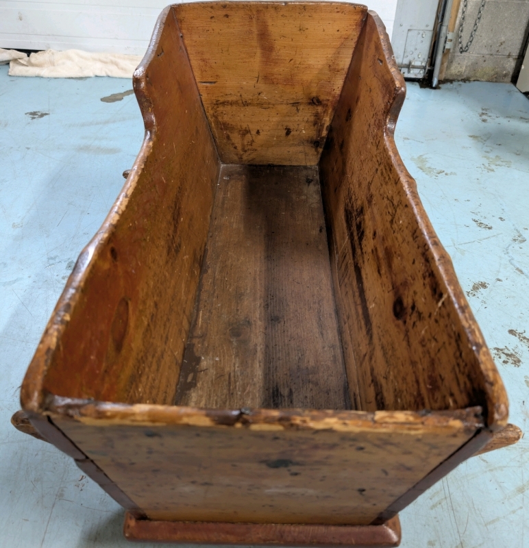 Vintage Wooden Rocking Cradle