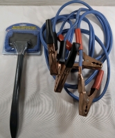 Car Lot Of New Microfiber Windshield Cleaner & Motomaster Battery Jump Cables