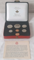 1973 Royal Canadian Mint Canadian Coins Uncirculated in Leather Case