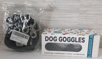 Lot of New Dog Wellness Products, Including a Pair of New Dog Goggles & New 2 Adjustable Dog Leashes