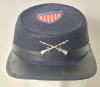 US Civil War Union & Confederate Military Reproduction Velt Caps , Size Medium - 4