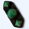 Victorian Czeck Peking Glass Brooch - 2