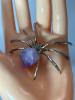 Spider Amethyst Belly Silver Decor Figure - 2