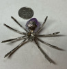 Spider Amethyst Belly Silver Decor Figure - 3