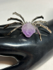 Spider Amethyst Belly Silver Decor Figure - 5