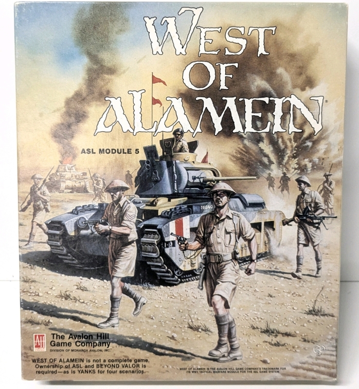 1988 ASL Advanced Squad Leader Game System Module 5 : West of Alamen Expansion by Avalon Hill