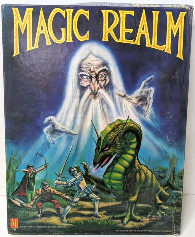 1978 Avalon Hill : MAGIC REALM Fantasy Strategy Game w 2nd Edition Rulebook