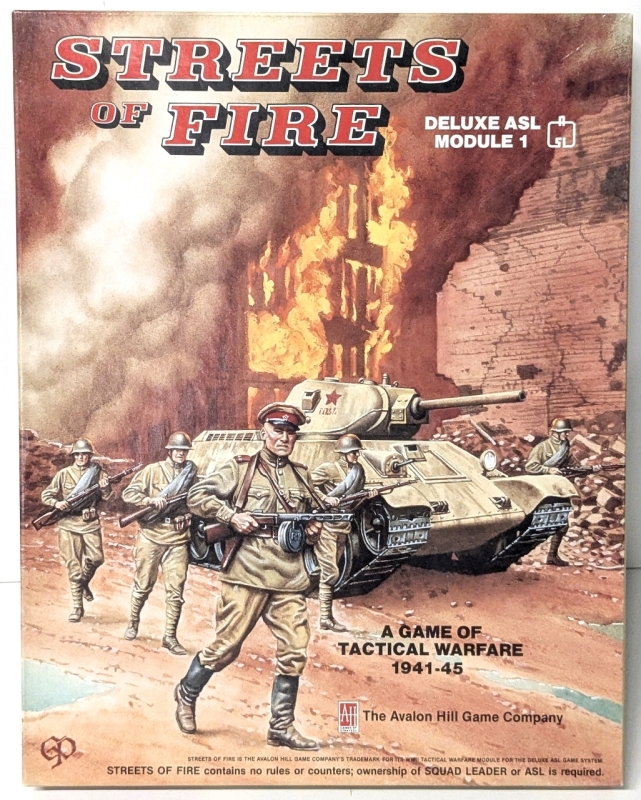 1985 ASL Deluxe Advanced Squad Leader Game System Module 1 : Streets of Fire Expansion by Avalon Hill