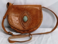 Gorgeous Western-Style Ladies Leather Purse - 8.5" Wide and 7" Tall
