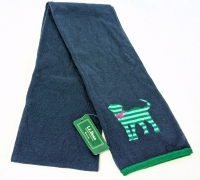 New LL BEAN Critter Knitted Scarf | Cotton, Nylon, Angora Rabbit Hair Mix | 5.75" x 65" Long