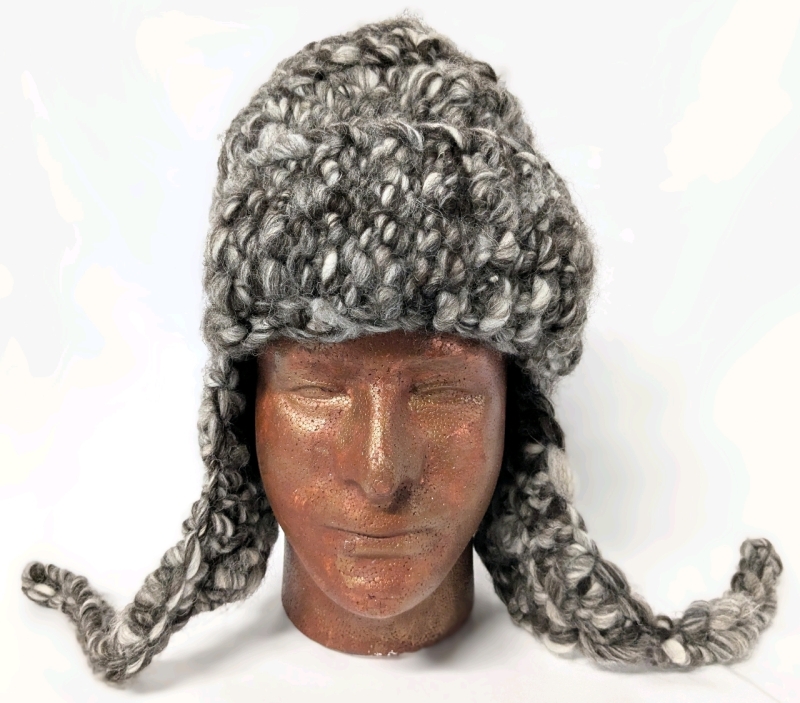 New MISCHA LAMBERT Hand Spun, Dyed + Knitted 100% Wool ML Rap Hat (Mocha) | One Size Fits Most | Retails $209!